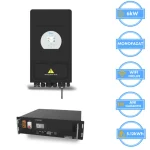 Μετατροπέας Deye 6kW, SUN-6K-SG03LP1-EU + μπαταρία Vestwoods 5.12kWh