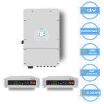 Инвертор Deye 12kW, SUN-12K-SG02LP1-EU-AM3 + батерия Pytes 10.24kWh, v5a