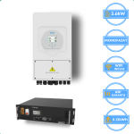 Deye Inverter 3.6kW, SUN-3.6K-SG03LP1-EU + Vestwoods 5.12kWh aku