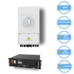 Inverter Deye 5kW, SUN-5K-SG03LP1-EU + Vestwoods 5.12kWh aku