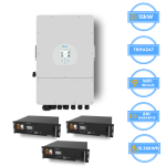 Střídač Deye 15kW, SUN-15K-SG05LP3-EU-SM2 + baterie Vestwoods 15,36 kWh
