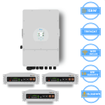 Inverter Deye 15kW, SUN-15K-SG05LP3-EU-SM2 + Pytes 15.36kWh, v5a battery