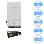Deye Inverter 6kW, SUN-6K-SG03LP1-EU + Vestwoods 5.12kWh Battery