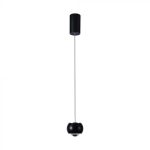 9W LED Lampă de Design Suspendată (10*10*100cm) Negru 4000K