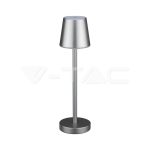 3W LED Lampă de Masă Reîncărcabilă Dimabilă cu Touch Corp Gri 3000K