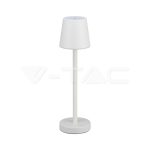 3W LED Lampă de Masă Reîncărcabilă Dimabilă cu Touch Corp Alb 4000K
