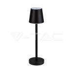 3W LED Lampă de Masă Reîncărcabilă Dimabilă cu Touch Corp Negru 4000K