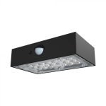 3W LED Lampă de Perete Solară cu Senzor 4000K, 3000K Corp Negru