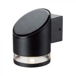 1W LED Lampă de Perete Solară SMD Corp Negru IP44 3000K