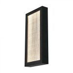 20W LED Lampă de Perete pentru Exterior (W200*D50*H400mm) 3000K Corp negru IP65