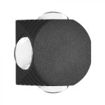 4W LED Lumină de Perete 4 Direcții 3000K Corp Negru IP54