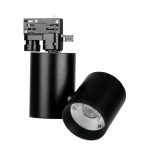 15W Lampă LED pe șină Corp Negru Alb rece