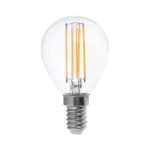 Bec LED 6W Filamen E14 P45 Clar 4000K