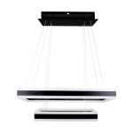 113W Soft Light Candelabru Dimabil Negru 3000K