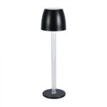 3W LED Lampă de Masă Stâlp Transparent 3000K Corp Alb