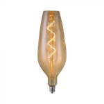 Bec LED 4W Filament Spiralt B125 2700K Sticlă Fumurie