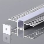 Profil Bandă LED din Aluminiu cu Difuzor de Lumină 2000*55*15mm Corp Argintiu