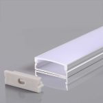 Profil Bandă LED din Aluminiu cu Difuzor de Lumină 2000*30*10mm Corp Argintiu