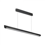 36W LED Lampă Lineară Suspendată cu Difuzor de Lumină -CCT: 3in1 Corp Negru
