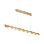 36W LED Lampă Lineară Suspendată cu Difuzor de Lumină-CCT: 3in1 Corp Auriu