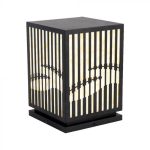 LED Lampă de Grădină 1 x E27 (230A-230A-360mm) 3000K Corp Negru