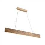 24W Pendul LED Designer Lemn 3000K L900*H40