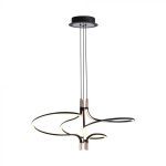 30W Pendul LED Designer Corp Negru și Auriu 3000K