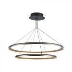 65W Pendul LED Designer Auriu 3000K D400+D600