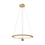 45W LED Pendul Suspendat D600*1500mm 3000K Dimabil Auriu