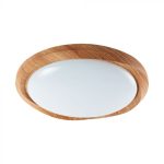 30W / 60W / 30W Plafonieră LED Designer cu Telecomandă Dimabilă Wood Grain Cyclone Cover