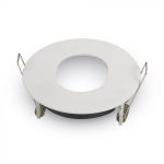 Carcasă pentru spoturi LED GU10, Mat, Rotund, Alb rece
