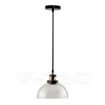 Pendul Vintage din Sticlă Transparent Jumătate Rotund Ф200