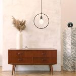 Pendul Geometric, mat, Negru, rotund