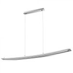 18W Pendul din Sticlă Design Crom Alb natural
