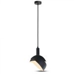 Suport Pendul de plastic E14 margine de aluminium Negru