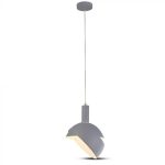 Suport Pendul de plastic E14 margine de aluminium Gri