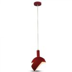 Suport Pendul de plastic E14 margine de aluminium Rosu