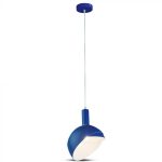 Suport Pendul de plastic E14 margine de aluminium Albastru