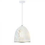 Pendulă Light Cone Prism Alb