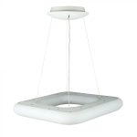 42W Pendul pătrat schimbarea culorilor 600 x 600 Dimabil alb