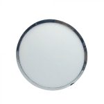 12W Panou LED montaj la suprafață Subţire Crom Rotund Alb cald