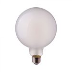 Bec LED 7W Filament E27 G125 Mat Alb rece A++