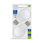 Bec LED 15W E27 A60 Termoplastic Alb rece 2buc/blister