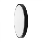 18W LED Plafonieră LED Cip SAMSUNG 3000K Rotundă Ramă Neagră IP44