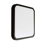 18W LED Plafonieră LED Cip SAMSUNG 3000K Pătrată Ramă Neagră IP44