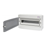 Tablou siguranțe aplicat exterior IP65, 1 rând, 18UH ETI IP65