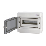 Tablou siguranțe aplicat exterior IP65, 1 rând, 12UH ETI - 12PT