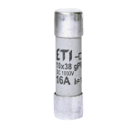 Siguranță fuzibilă cilindrică DC 16A/1000V CH,10x38, gPV, ETI