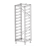 Rack BOS-A pentru 11 module, Deye