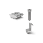 Clema capat panouri fotovoltaice 30mm pentru Profil Tip C